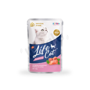 4 Life Cat Pouch Kitten Salmon 85gr